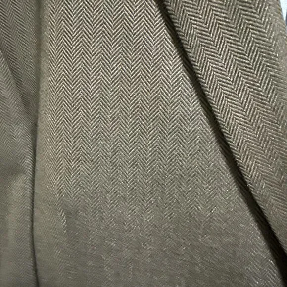 Ralph Lauren Herringbone Equestrian Blazer Sport Coat W/Elbow Patches Size 46R - Picture 3 of 16